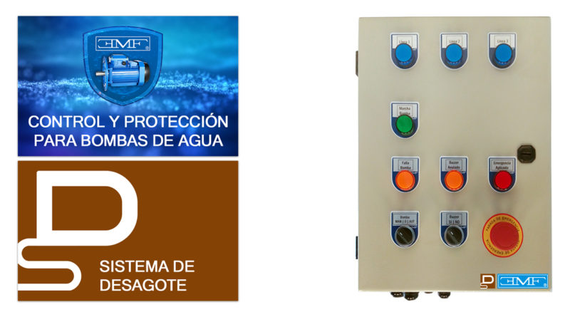 EMF Tablero Eléctrico de Control y Protección para Bombas Sistema de Desagote Trifásico 1 Bomba